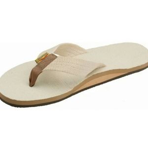 Rainbow sandals medium 7 cream hemp